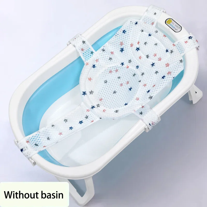 Baby Nursery Cushion - ベビーバスネットマット子供新生児調節可能な浴槽枕シートクッション十字型滑り止め浴槽シャワークレードルベッドシート
