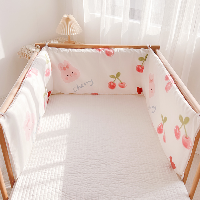 Baby Nursery Bedding Sets - 漫画のベビーベッドバンパー,ベビーベッドの周り,ロングバンパー,寝具セット,赤ちゃん,保育園,クレードル,男の子,女の子,180x28cm