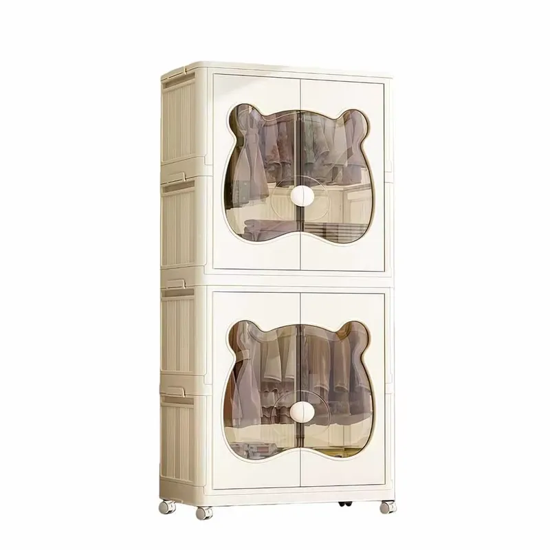 Baby Nursery Organizer - 折りたたみ式ポータブルベビーワードローブ、大容量で耐久性があり、環境に優しい衣類収納オーガナイザー、子供部屋用クローゼットキャビネット