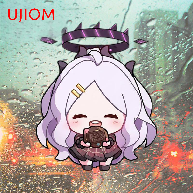 Baby Nursery Furniture - UJIOM かわいいミニブルーアーカイブキャラクターウォールステッカー面白い面白い玄関ドアデカール耐久性のあるビニールベビー保育園ルーム壁画