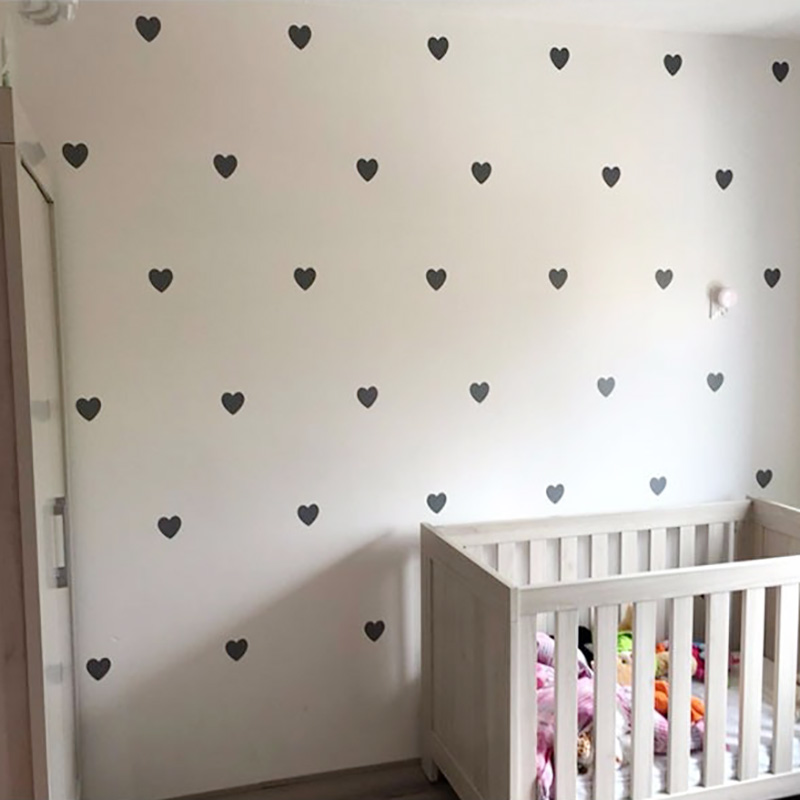 Baby Nursery Furniture - ハートベビールーム装飾ステッカー女の子の寝室の壁デカールステッカー子供の壁のステッカー部屋の装飾保育園家の装飾