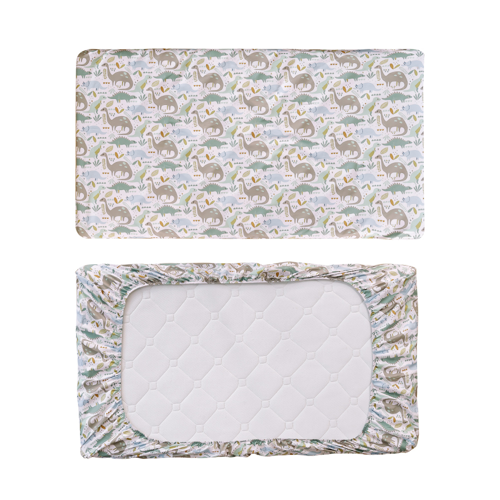Convertible Crib Set - 新生児用漫画プリントシーツ,HappyFlute-2-Piece x 70cm,柔らかくて滑らか,多機能,新品,130セット