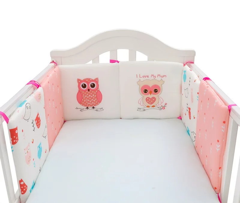 Baby Nursery Sets - 6個入りベビーベッドバンパーセット ソフトコットン製 衝突防止パッド ベビーベッドレールカバー 保護バンパー 乳幼児用ベビーベッドガードレール