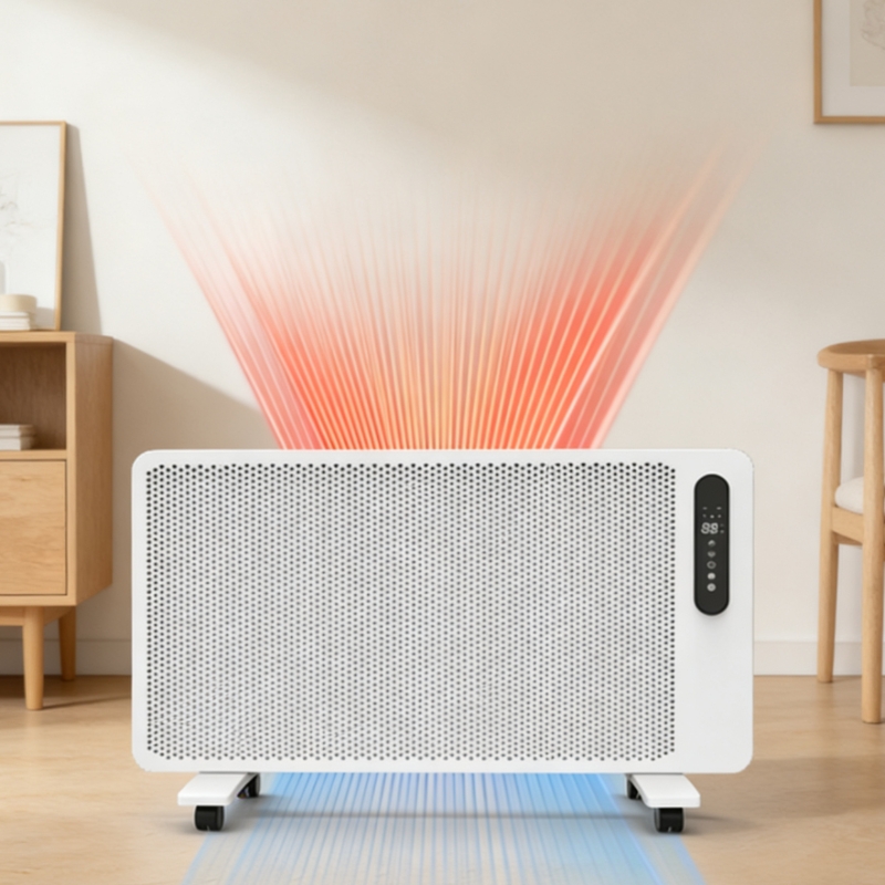 Baby Nursery - 静音で暖かいグラフェン電気ヒーター、石英素子とスマートコントロール付き、保育園やベビー部屋の安全な夜間暖房に最適