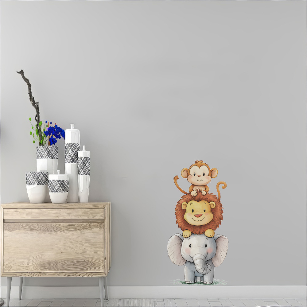 かわいい森の動物の壁ステッカー部屋用ベビールーム装飾保育園壁 - Baby Nursery Vinyl Wall Stickers のレビューと価格