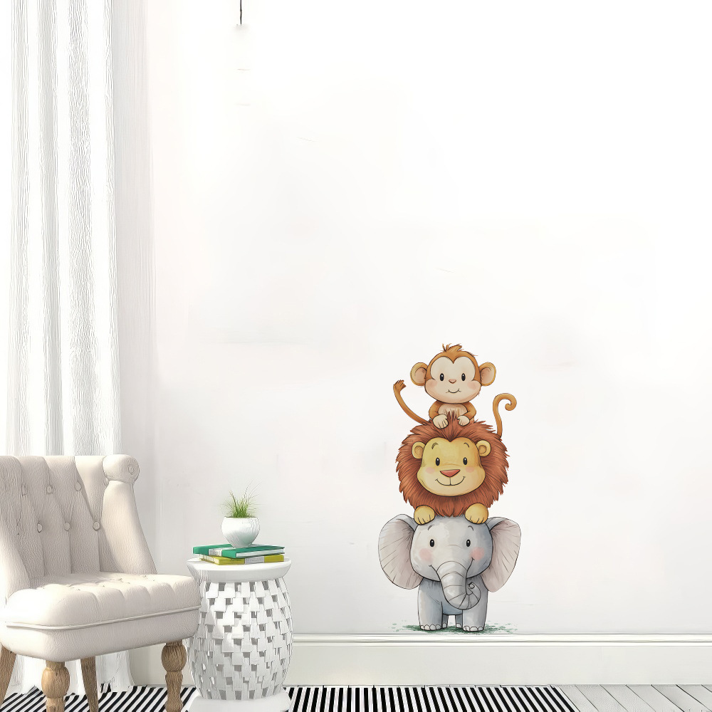 かわいい森の動物の壁ステッカー部屋用ベビールーム装飾保育園壁 - Baby Nursery Vinyl Wall Stickers のレビューと価格