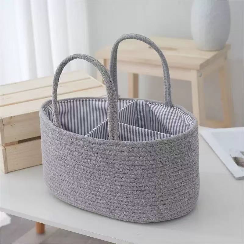 持ち運び可能なベビーおむつ収納バスケット（タッセル付き）、手 - Baby Nursery Basket のレビューと価格