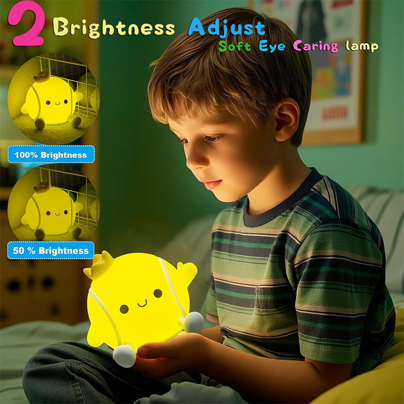 かわいいテニスナイトライトシリコン保育園用睡眠ランプタッチコ - Baby Nursery Light のレビューと価格
