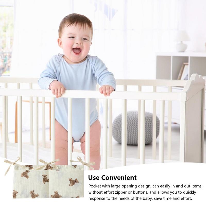 ベビーベッドオーガナイザー、キャディベッド、収納バッグ、2ポ - Baby Nursery Organizer のレビューと価格