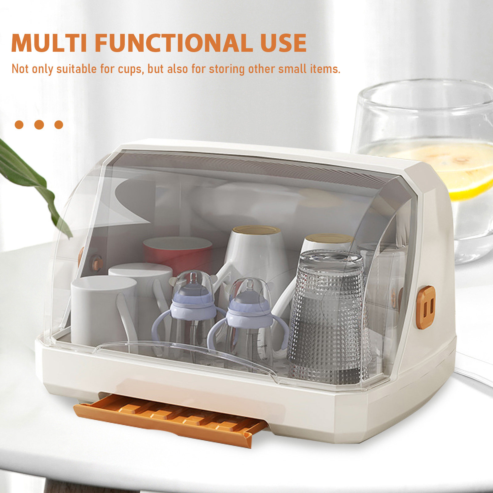 水カップオーガナイザー哺乳瓶収納ボックス蓋付き授乳乾燥ケース - Baby Nursery Organizer のレビューと価格