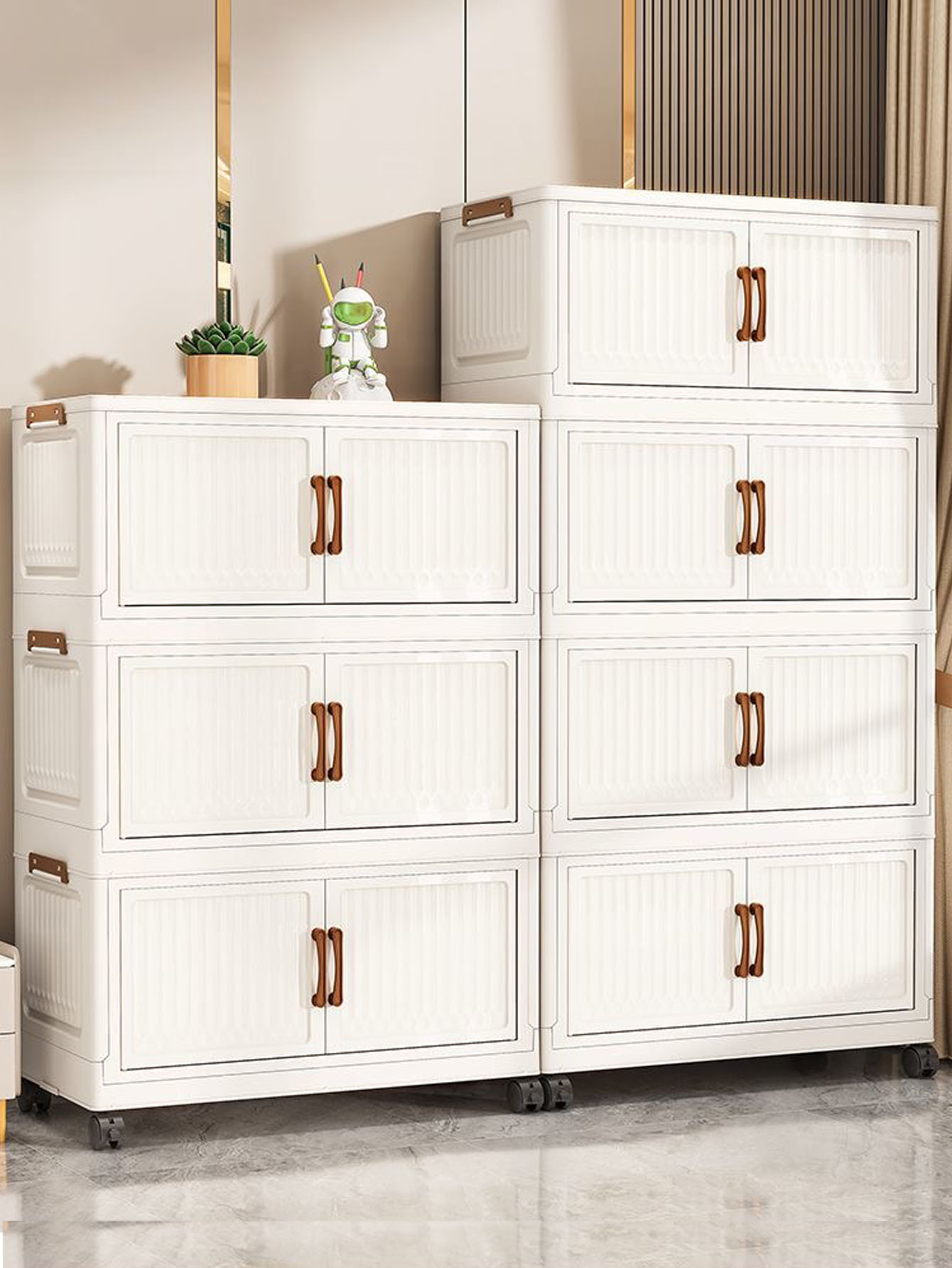 厚みのある折りたたみ式多層収納キャビネット、家庭用寝室ベビー - Closet Organizer Baby のレビューと価格