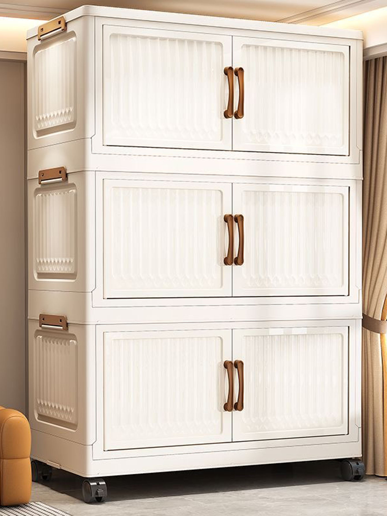 厚みのある折りたたみ式多層収納キャビネット、家庭用寝室ベビー - Closet Organizer Baby のレビューと価格