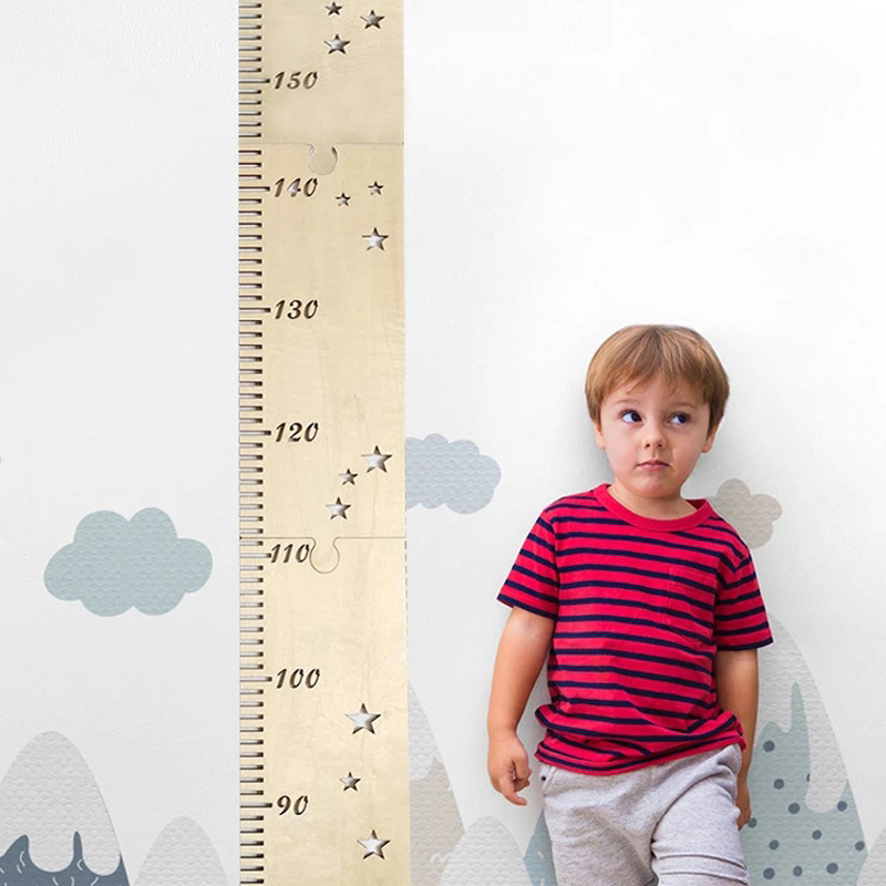 5 枚北欧木製子供の身長成長チャート定規ベビー子供身長ゲージ - Baby Nursery Ornaments のレビューと価格