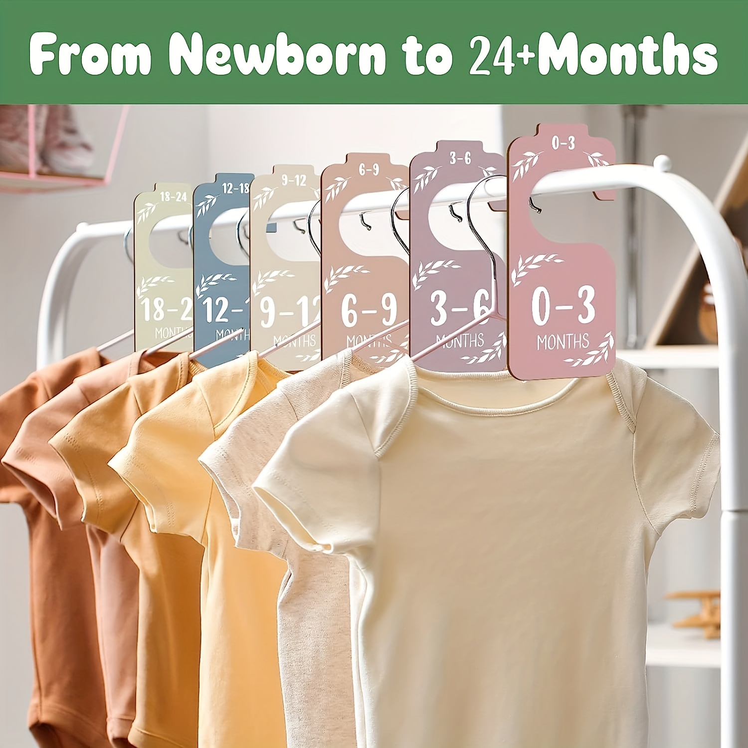 8 個の木製ベビークローゼットディバイダーベビー服オーガナイ - Closet Organizer Baby のレビューと価格