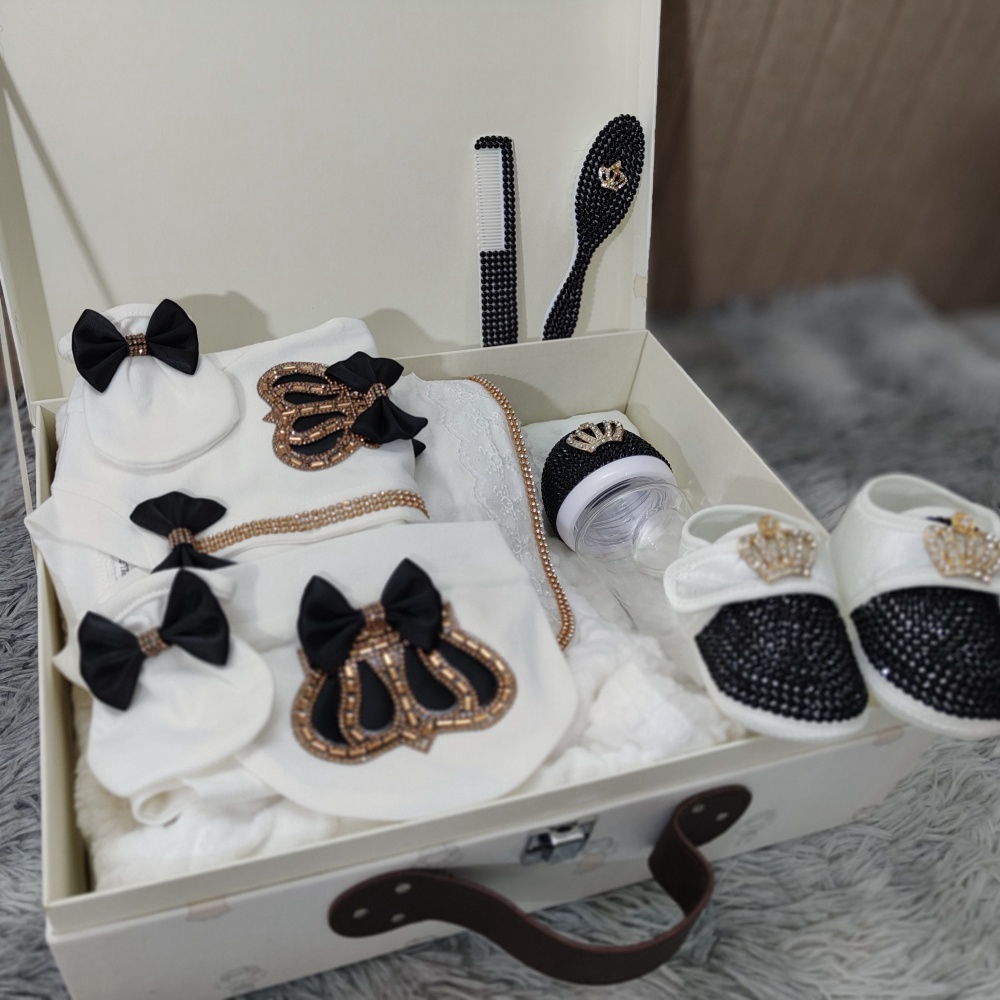 ドールブリング-新生児服セット,黒と金,40日間のギフト,ス - Baby Nursery Sets のレビューと価格