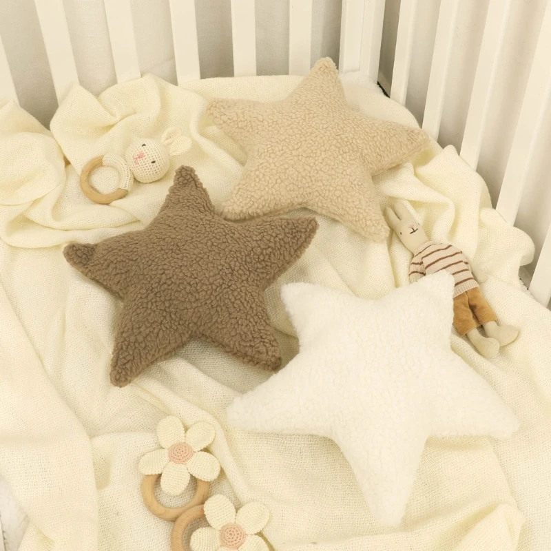 新生児用スター型ぬいぐるみ枕,単色,アクセサリー,暖かい,ポ - Baby Nursery Cushion のレビューと価格