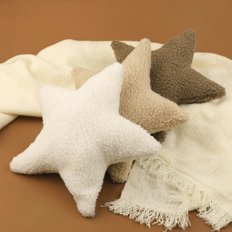 新生児用スター型ぬいぐるみ枕,単色,アクセサリー,暖かい,ポ - Baby Nursery Cushion のレビューと価格