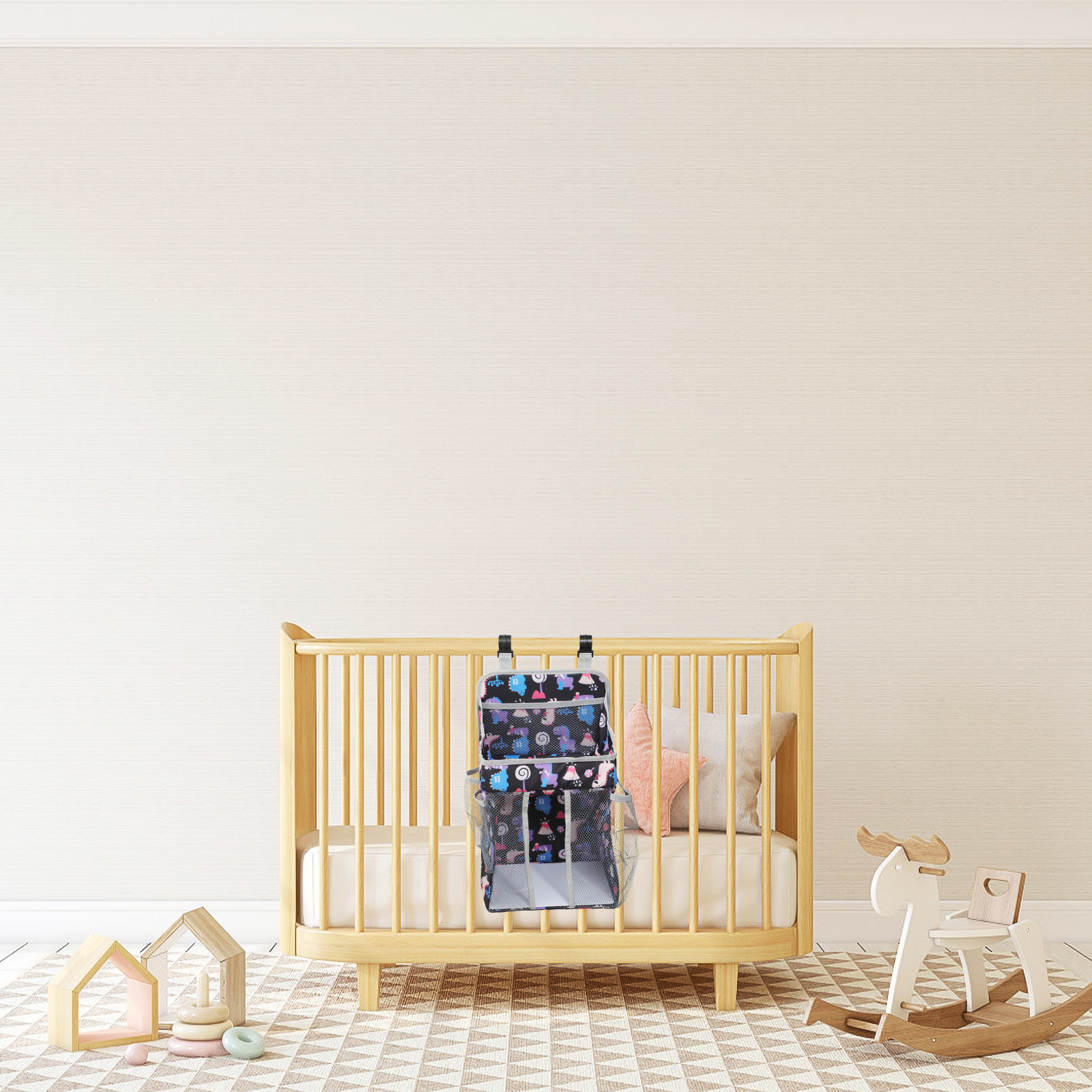 おむつバッグ 保育園収納 ベビーベッドポーチ クレードル吊り - Baby Nursery Organizer のレビューと価格