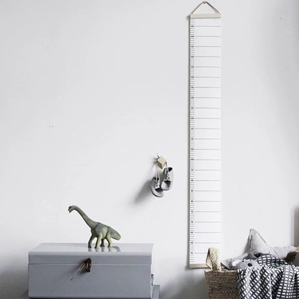 北欧子供身長定規キャンバスぶら下げ成長チャートキッズルームの - Baby Nursery Ornaments のレビューと価格