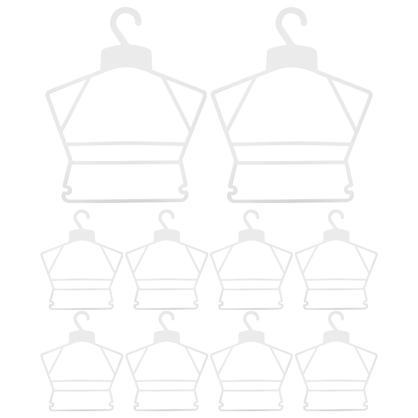 丈夫なプラスチック製子供用スーツハンガー 10個入り クロー - Closet Organizer Baby のレビューと価格