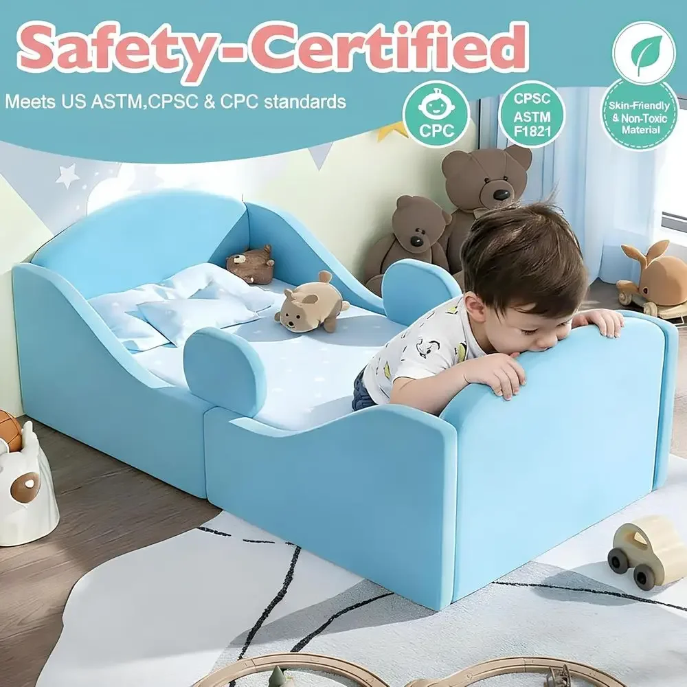 取り外し可能な安全レール付き幼児用ベッド、ベビーベッドサイズ - Bed Rail Toddler のレビューと価格