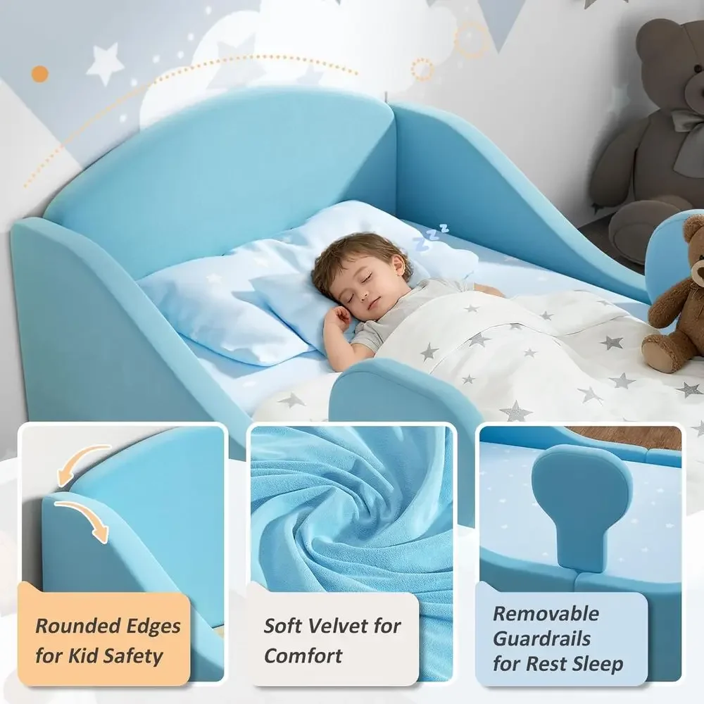 取り外し可能な安全レール付き幼児用ベッド、ベビーベッドサイズ - Bed Rail Toddler のレビューと価格