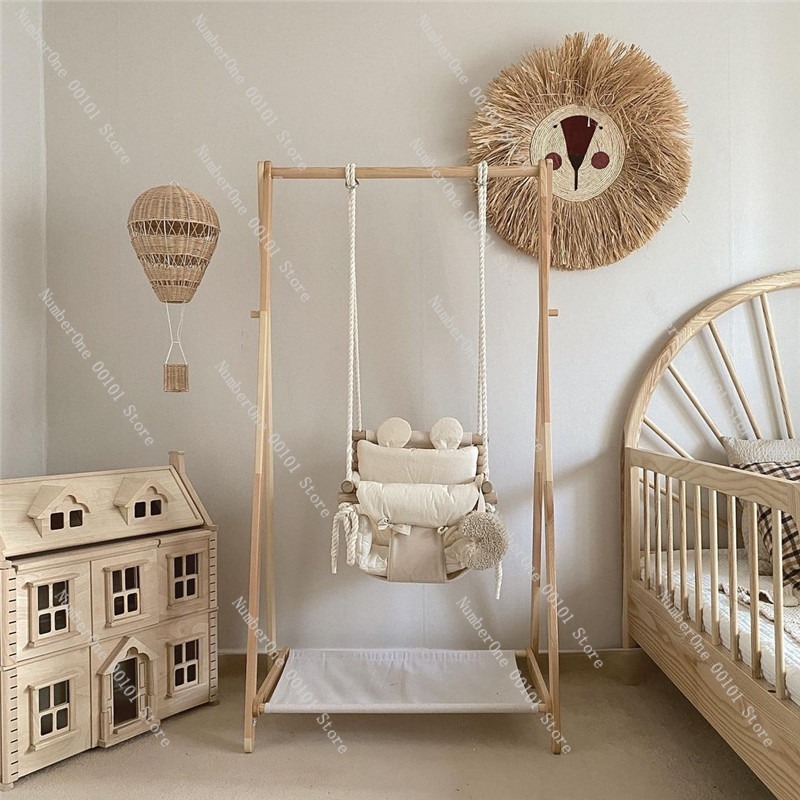 韓国風室内吊り下げ椅子、ベビー＆家庭用スイング、籐製小型バス - Baby Nursery Basket のレビューと価格