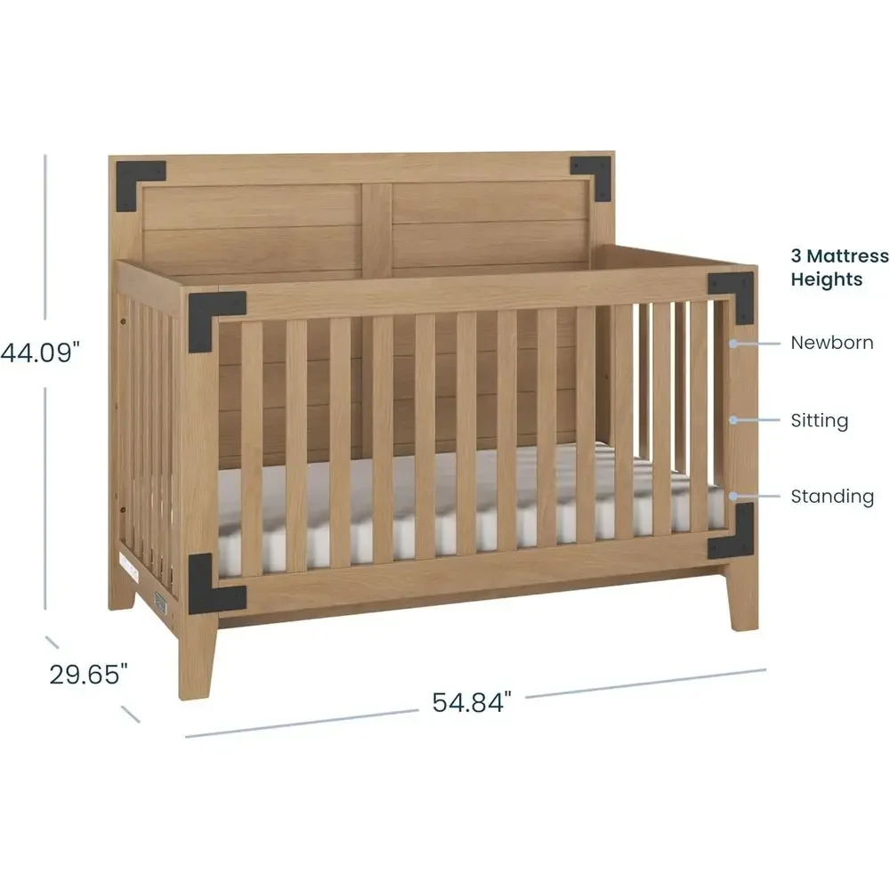 ルーカスデザイン 4-in-1 変形ベビーベッドセット -  - Convertible Crib Set のレビューと価格