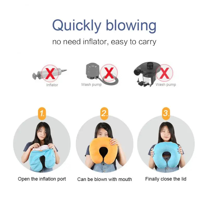 1/3/4 個旅行枕車の航空飛行オフィスインフレータブルネッ - Baby Nursery Pillow のレビューと価格