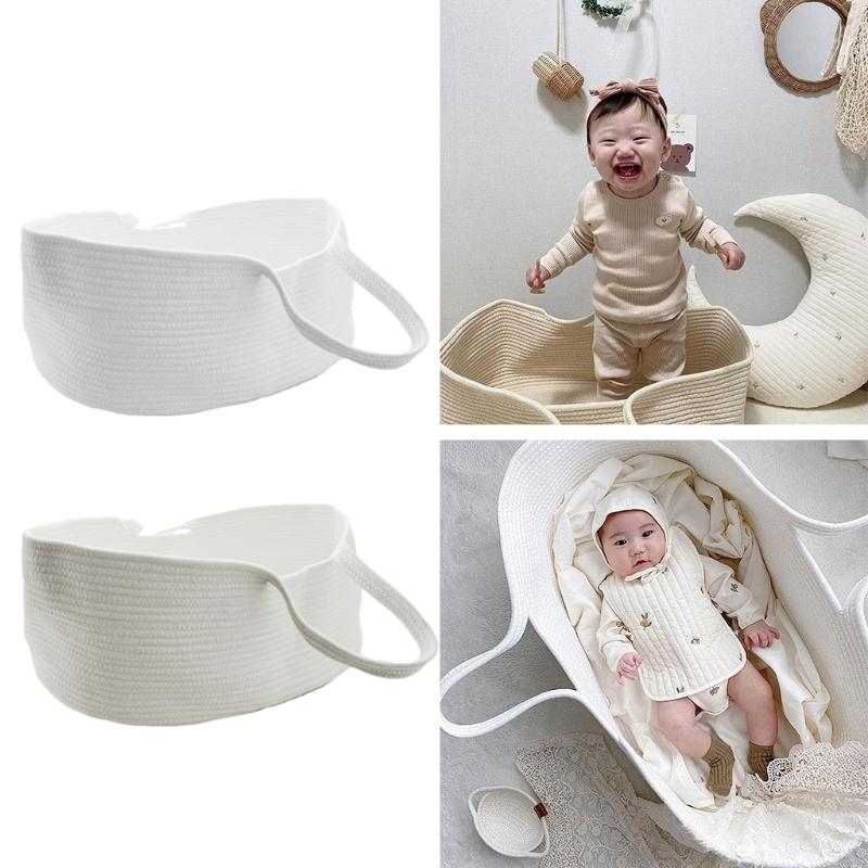 J15U ポータブルベビーモーゼバスケットキャリア綿ロープ織 - Baby Nursery Basket のレビューと価格