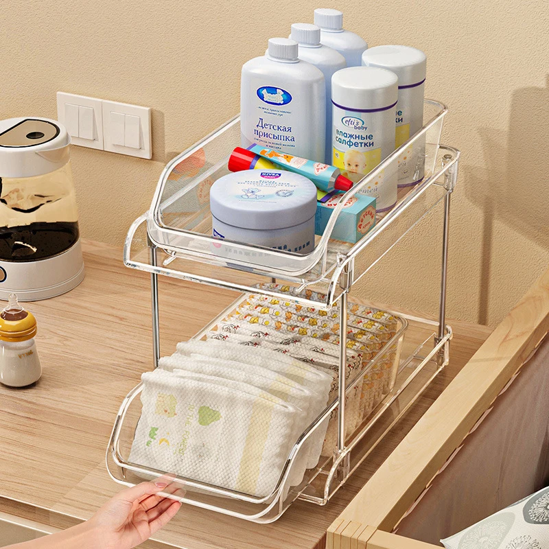 2段式透明多層ベビーオーガナイザー、ベビーベッドサイド用、哺 - Baby Nursery Organizer のレビューと価格