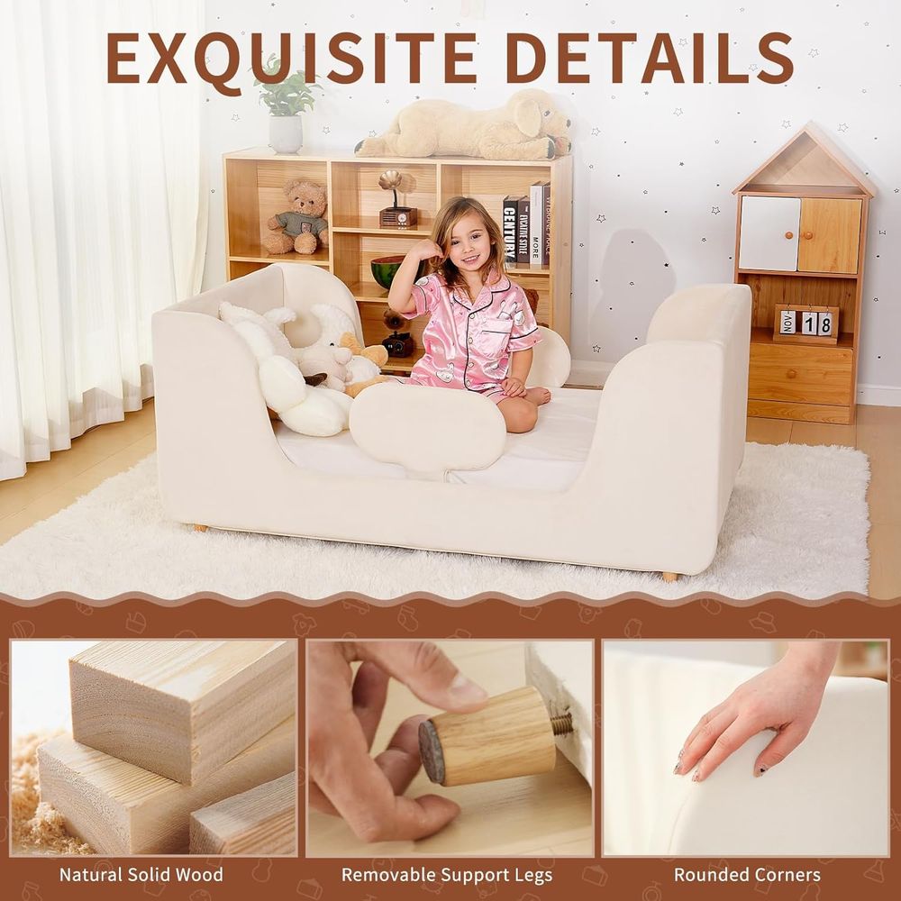 幼児用ベッド - 取り外し可能なガードレール付き幼児用フロア - Bed Rail Toddler のレビューと価格