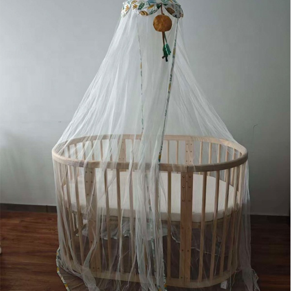 3in1オーバル型木製ベビーベッド（ロック付きキャスター付き - Convertible Crib Set のレビューと価格