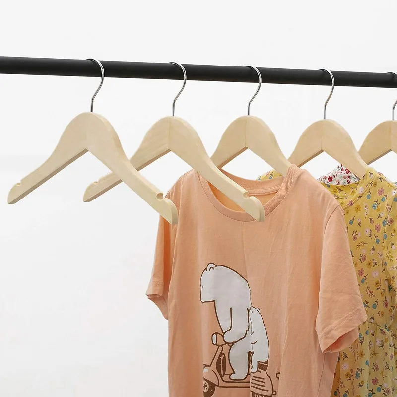 6個/セット漫画木製ベビー服ハンガー、かわいい衣装ラック、ミ - Closet Organizer Baby のレビューと価格