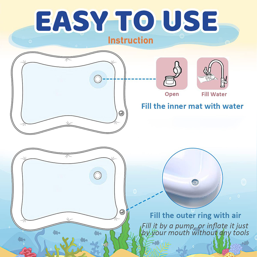 1pc インフレータブル PVC プレイマットベビープレイ水 - Baby Nursery Cushion のレビューと価格