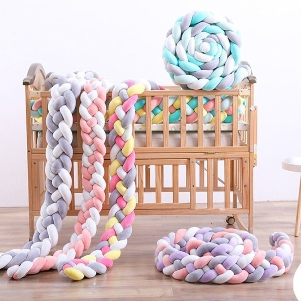 ベビーベッドバンパー 手作りベビーベッドバンパー 通気性のあ - Baby Nursery Pillow のレビューと価格