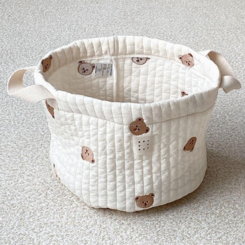 かわいいクマの刺繍おむつバッグおむつオーガナイザーコットンマ - Closet Organizer Baby のレビューと価格
