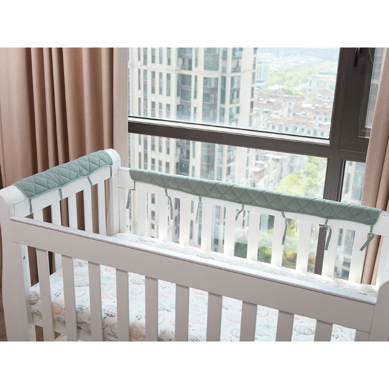 ベビーベッド保護,綿,咬傷防止,安全,歯が生える,赤ちゃん用 - Bed Rail Toddler のレビューと価格