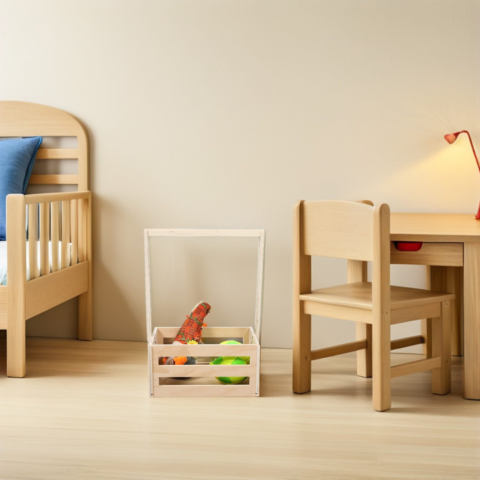 ヴィンテージ木製ベビーシャワー収納箱、素朴な子供部屋オーガナ - Baby Nursery Organizer のレビューと価格