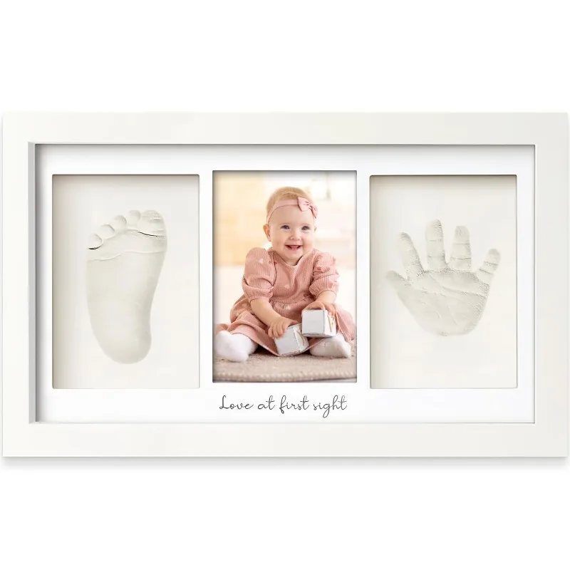 赤ちゃんの手形足形粘土キット 新生児記念写真フレーム ディス - Baby Nursery Sets のレビューと価格