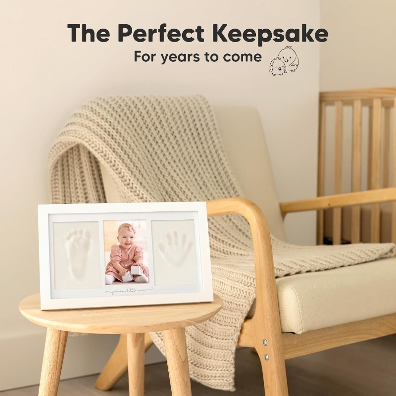 赤ちゃんの手形足形粘土キット 新生児記念写真フレーム ディス - Baby Nursery Sets のレビューと価格