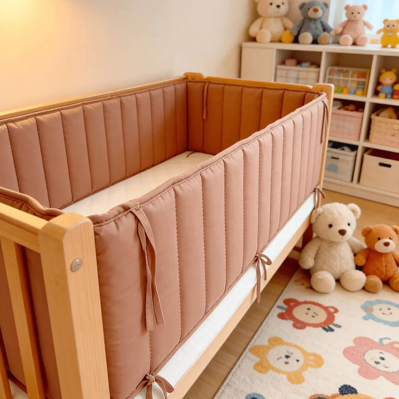 ベビーベッド用バンパー、柔らかい寝具用ベビーベッドバンパー、 - Bed Rail Toddler のレビューと価格