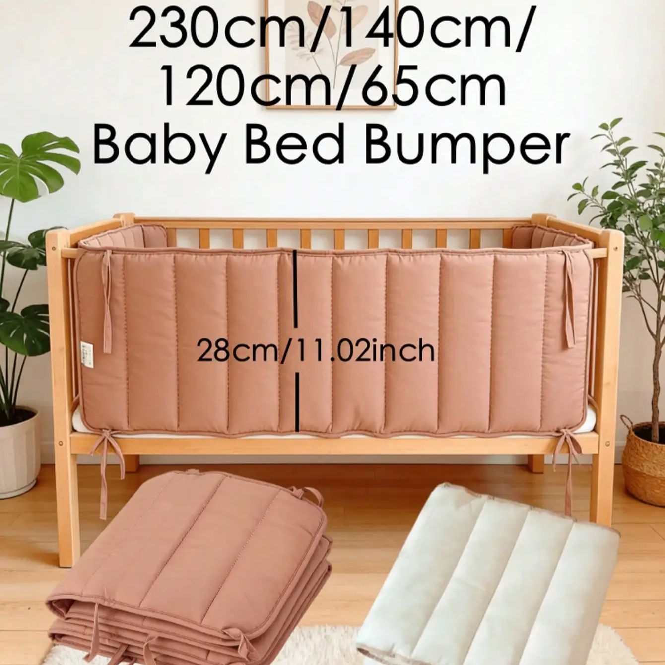 ベビーベッド用バンパー、柔らかい寝具用ベビーベッドバンパー、 - Bed Rail Toddler のレビューと価格