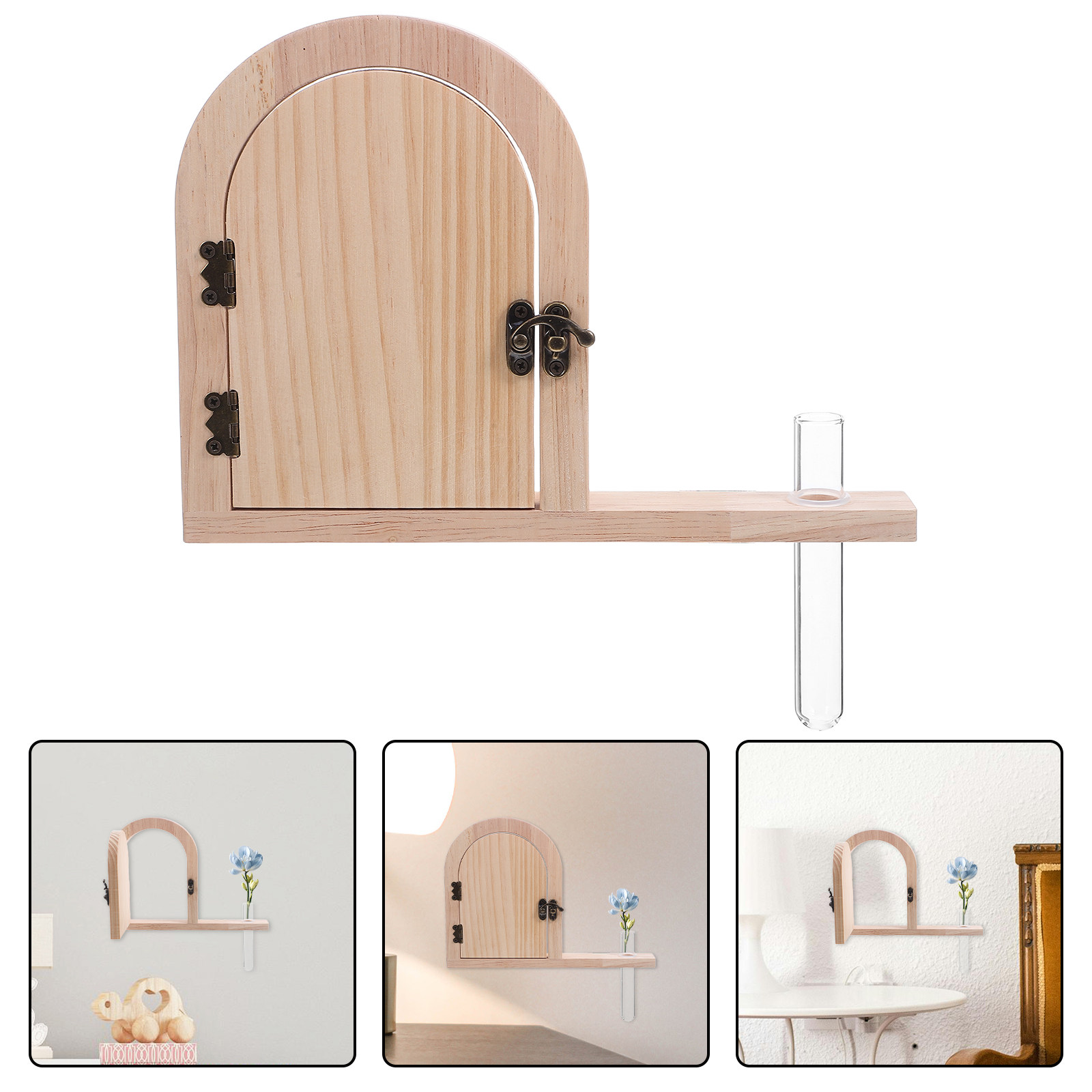 妖精のドア型コンセントカバー 木製装飾プラグソケットプロテク - Baby Nursery Outlet のレビューと価格