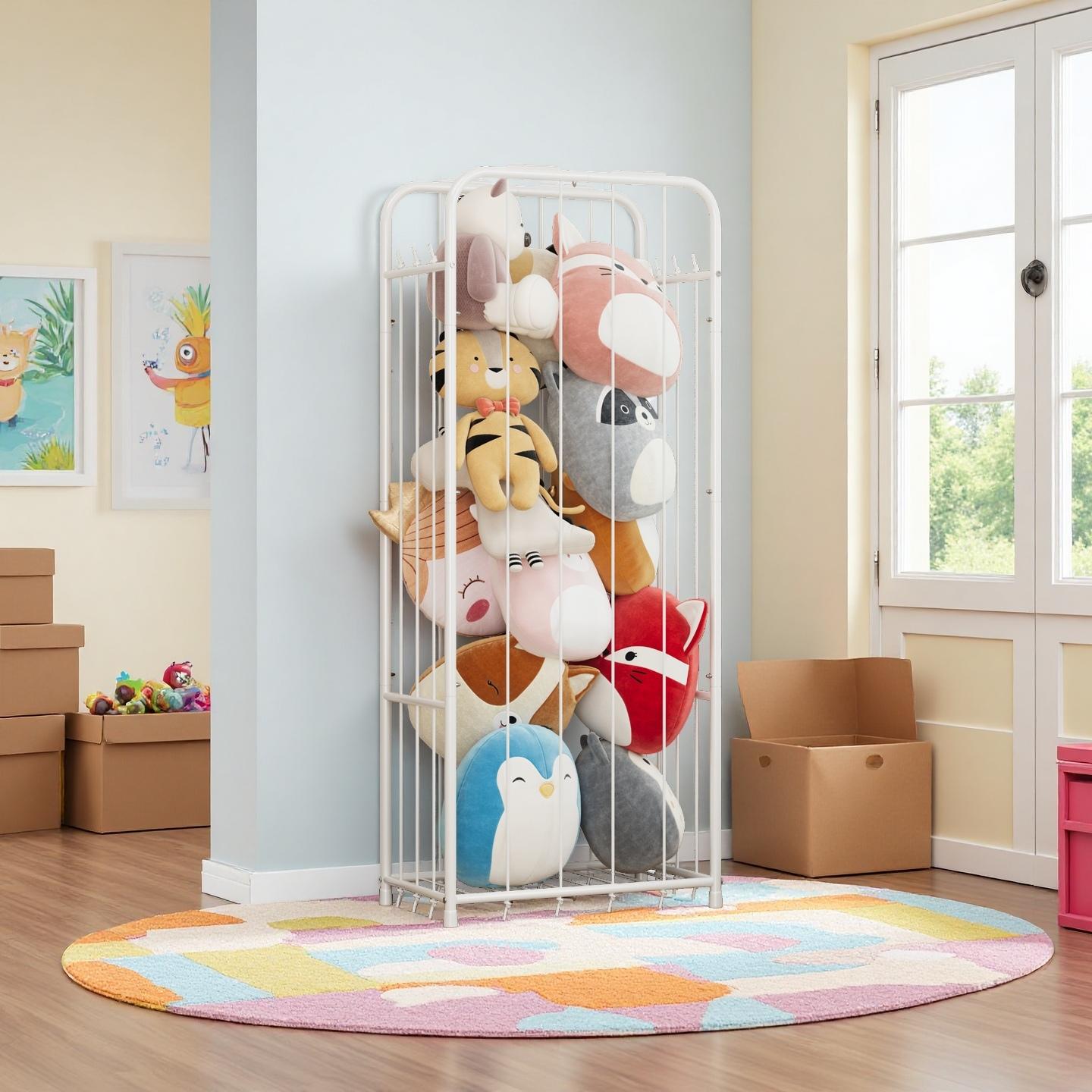 縦型ぬいぐるみ収納オーガナイザー、動物園テーマのぬいぐるみ陳 - Baby Nursery のレビューと価格