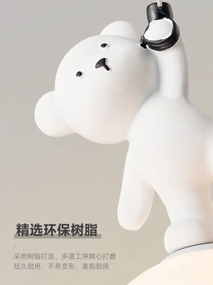 クマランプ漫画保育園ベッドサイドペンダント樹脂子供の寝室吊り - Baby Nursery Light のレビューと価格