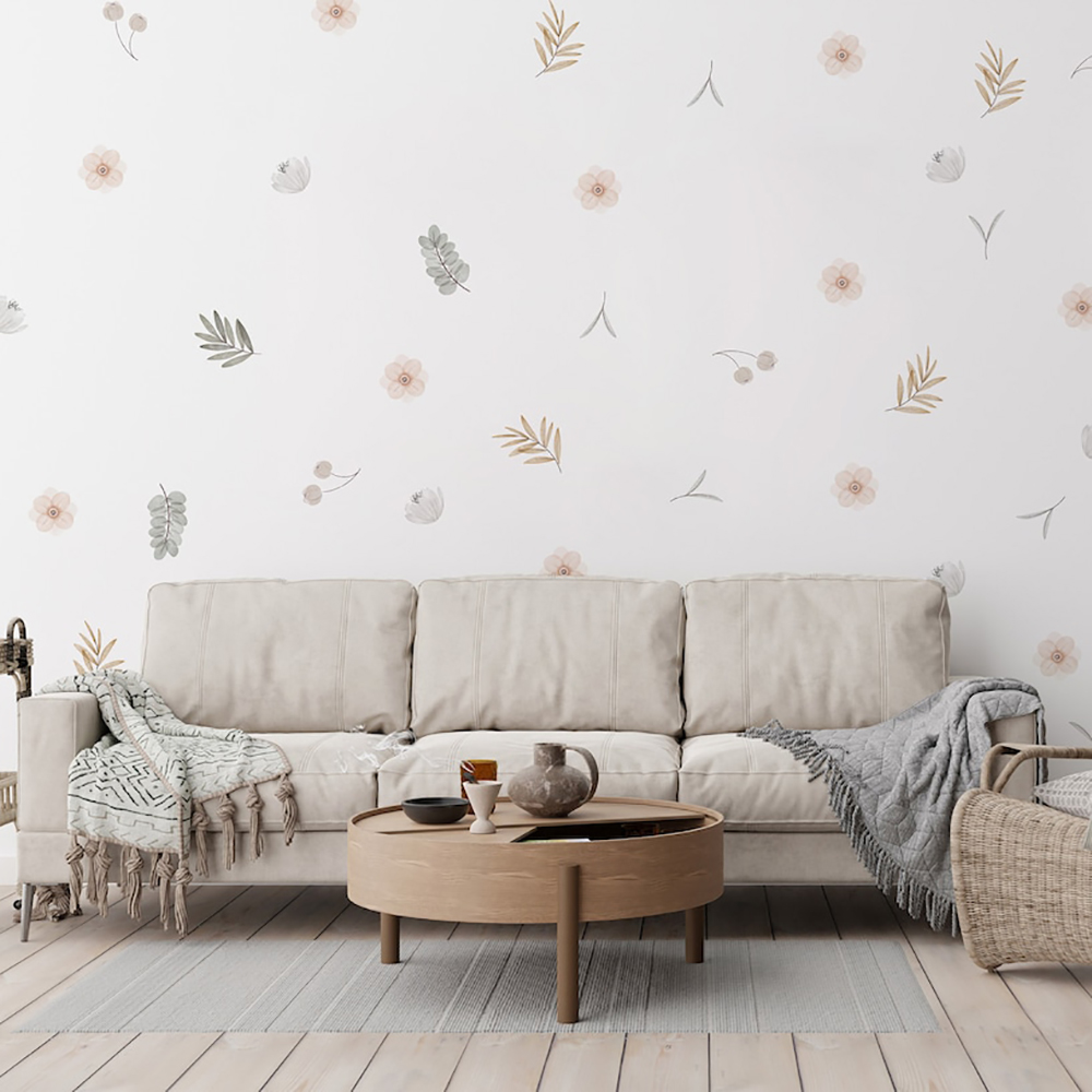 自由奔放に生きる葉植物 DIY ウォールステッカーアート壁画 - Baby Nursery Vinyl Wall Stickers のレビューと価格
