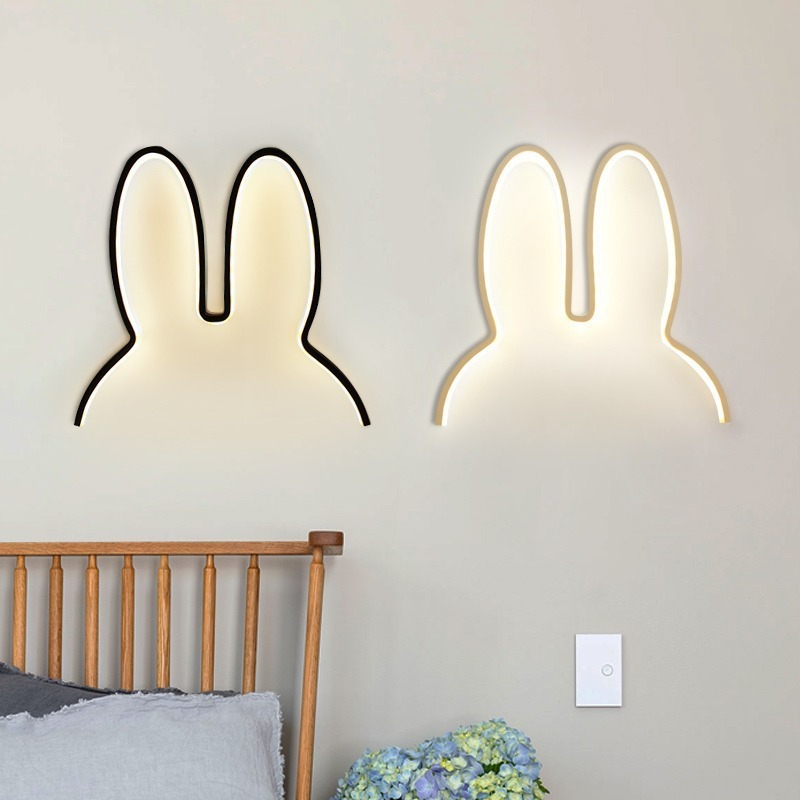 かわいいLEDウサギウォールライト、USB電源、ベビーデスク - Baby Nursery Light のレビューと価格