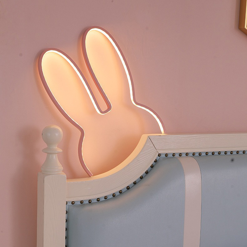 かわいいLEDウサギウォールライト、USB電源、ベビーデスク - Baby Nursery Light のレビューと価格