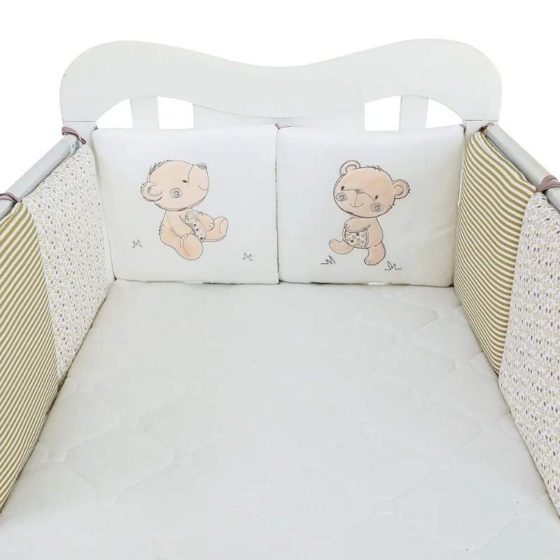 6個入りベビーベッドバンパーセット ソフトコットン製 衝突防 - Baby Nursery Sets のレビューと価格